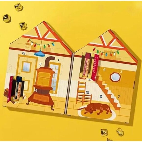 Burt's Bees Lip Balm Advent Calendar 2023 Cozy Cabin 12 Holiday Surprises - Picture 6 of 9